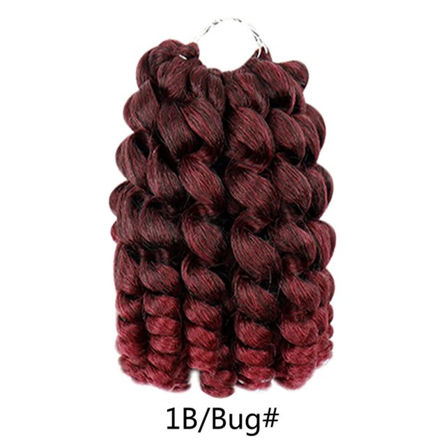 Rizo de varita sintética, pelo de rebote jamaiquino, trenzas de ganchillo, Colección africana, Bohemia, extensión de cabello sintético