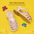 thumbnail image 5 of DREAM PAIRS Girls Sandals Closed-Toe Sandals with Interchangeable DIY Flower Dress Summer Shoes Toddler/Little Kid, 5 of 5