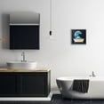 thumbnail image 3 of Stupell Industries Eclectic Bathtub with Kanagawa Wave Gray Framed Giclee Art, 12 x 12, by Tobe Fonseca, 3 of 8