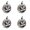 Silver*4, variant on Generic Shining Glass Mosaic Disco Pumpkin Halloween Centerpiece Figurine
