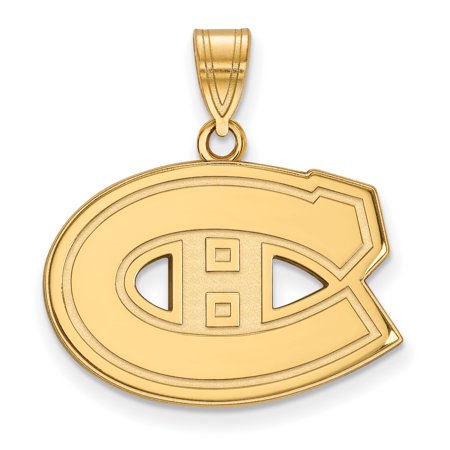 10k Yellow Gold Montreal Canadiens Pendant for Men or Unisex NHL Logo Charm Necklace Sports Jewelry for Hockey Fans Team Pride Accessory Collectible Gold Emblem