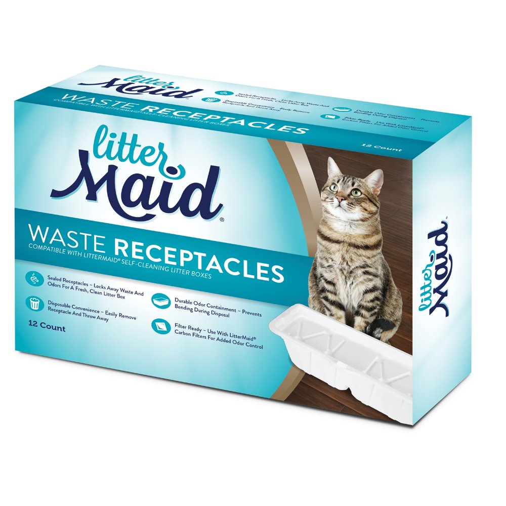 LitterMaid Cat Disposable Waste Receptacles, 12Count