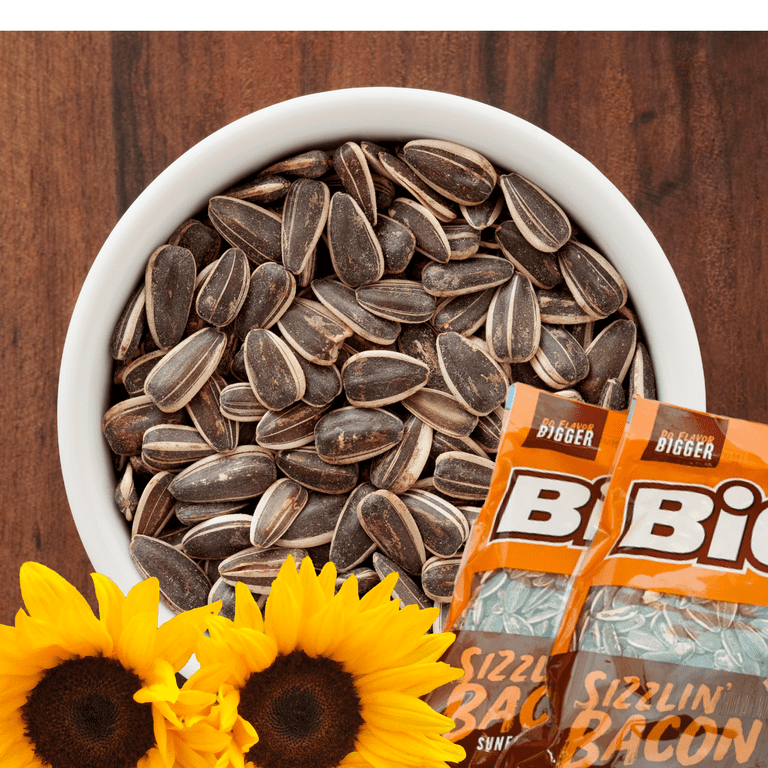 Fire Flavored Case Of Bigs Sizzlin Bacon Sunflower Seeds (24 X 140g ...