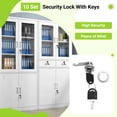 thumbnail image 4 of 10 Set Security Lock Metal Cylinder Cabinet Locker Cam with Keys Mailbox Drawer 16mm, 4 of 4