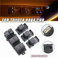 thumbnail image 2 of Bouton de Contrôle de Voiture Électrique Maître Interrupteur de Porte Fenêtre Compatible avec Toyota Rav4 CHR 2016-2020 Rétroéclairage LED Bleu Gauche, 2 of 7