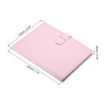 thumbnail image 2 of Uxcell 128 Pockets Wallet Photo Album,PU leather,Cloth Mini 3inch Photo Storage Album,Pink, 2 of 6