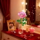 thumbnail image 5 of Adorno De Rosa De Cristal 1Pcs Crystal Rose Ornament Glass in Pink for Valentine's Day Wedding Birthday Gift Keepsake 9.45x2.76" JASKFLY, 5 of 9