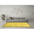 thumbnail image 3 of Ahgly Company Indoor Round Abstract Yellow Modern Area Rugs, 6' Round, 3 of 4