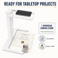 thumbnail image 2 of Overhead Phone Camera Stand, Adjustable Desk Phone Holder for Document Scanning, 2 of 7