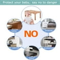 thumbnail image 4 of 12pcs thicken Corner Protector Guards - Furniture Edge Safety Bumpers - Baby Proof Bumper & Cushion to Cover Sharp Furniture & Table Edges - L-Shaped Clear and Transparent, 4 of 6