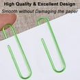 thumbnail image 4 of Sinvic Green Jumbo Paper Clips, 100 Pack, 2 Inch (50 mm), Durable & Rust Resistant, Great for Office, Hospital and DIY Use, 4 of 5