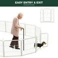 thumbnail image 6 of FXW Rollick Unleashed Dog Playpen for Indoor, Yard, RV Camping, 24 inch 16 Panels for Small and Puppy Dogs, White│Patented, 6 of 6