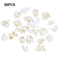 thumbnail image 3 of 50 Pieces Glass Crystal Set Gem Glitter Personalized 3D Tips Decoration Nail Art Rhinestones Manicure Accessories Wedding Dress Gold Pink, 3 of 6