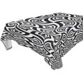 thumbnail image 1 of EREHome Nappe Courbée Noire et Blanche 60x104 Pouces, 1 of 4