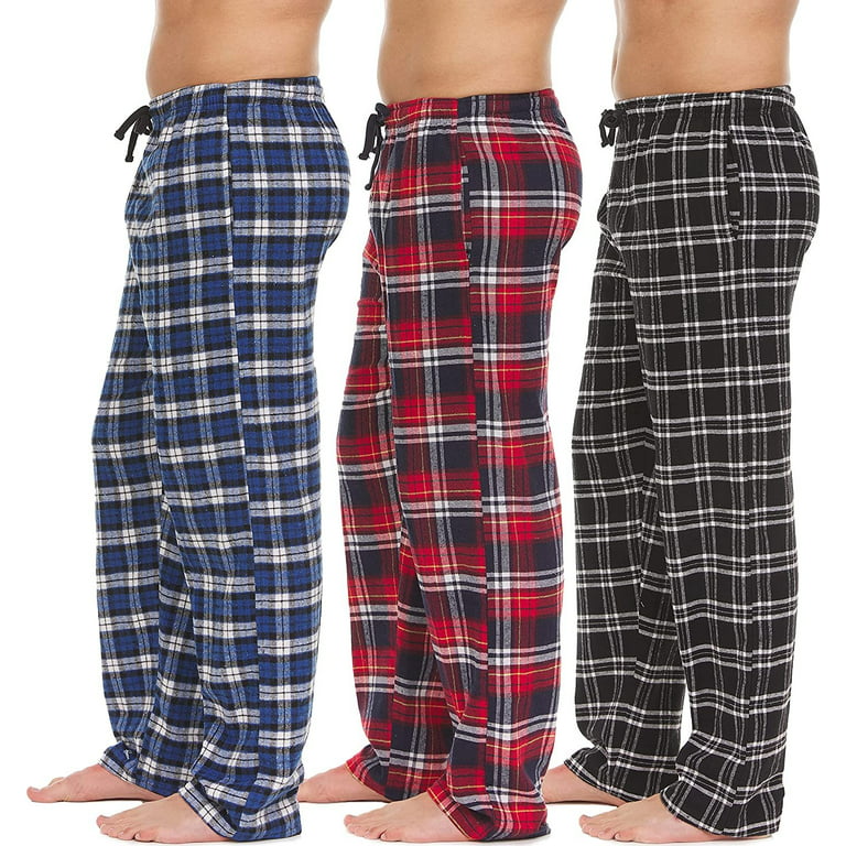 Plaid Flannel Pajama Pants for Men