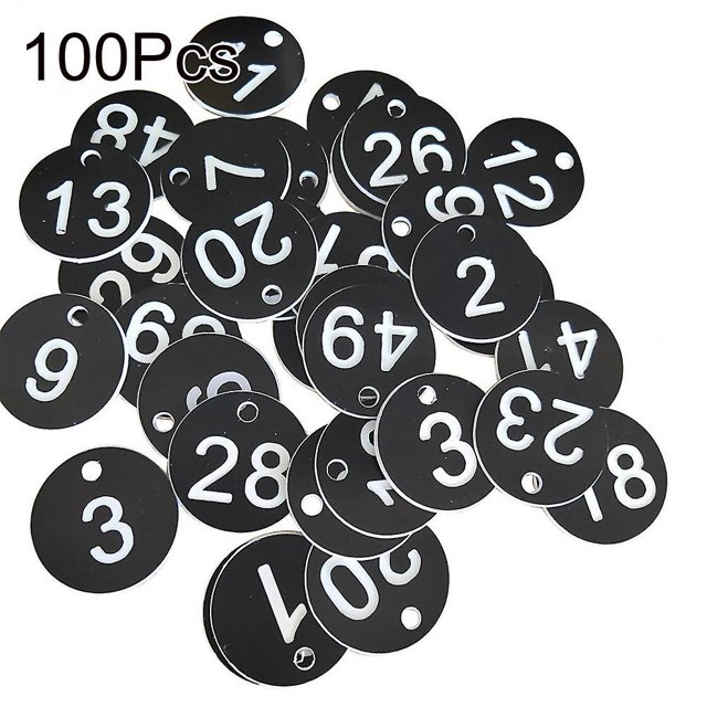 Etiqueta de colmena WEIHJMXG 100 piezas Redonda 1-100 Impermeable Suministros de apicultura