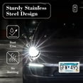 thumbnail image 6 of Diamond Rhinestone Bling License Plate Frames for Women, Men - 2 Pack (White), 6 of 7