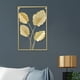 thumbnail image 5 of Decoración de pared moderna, adorno decorativo enmarcado, artesanía abstracta de metal para colgar. 4 hojas, 5 of 8