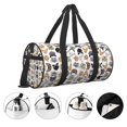 thumbnail image 3 of Saiise Mignons Chats pour Sac de Voyage Rond Grande Capacité Sac de Sport Pliable Léger en Toile, 3 of 6