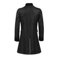 thumbnail image 3 of Men Winter Warm Vintage Tailcoat Jacket Overcoat Outwear Buttons Coat, 3 of 3