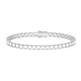 thumbnail image 1 of Bracelet Tennis en Zircon Cubique Cœur, 1 of 5