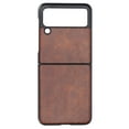 thumbnail image 1 of Business Leather Phone Case, Simple Leather Pattern Phone Case Precise Portable Lightweight  For  Z Flip 3 Black,Blue,Military Green,Brown, 1 of 8