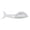 White, variant on Handheld Fish Scaler – Fish-Shaped Design with Cover, Stainless Steel Blade, Kitchen Tool for Removing Fish Scales