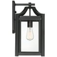 thumbnail image 6 of Franklin Iron Works Rockford Rustic Farmhouse Outdoor Wall Light Fixture Black 16 1/4" Clear Beveled Glass for Post Exterior Barn Deck House Porch, 6 of 8