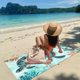 thumbnail image 5 of Toalla de playa de microfibra aterciopelada de doble cara | Secado rápido, absorbente y compacta para viajes, piscina, yoga y picnics., 5 of 6