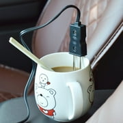 sdhkgrrt Portable Car Water Heater, Portable 12V Car Water Heater, Fast Boiling Travel Kettle For Road Trips, Electric Immersion Heater For Hot Beverages, Compact USB Car Kettle For Drivers