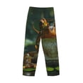 thumbnail image 3 of Lsque Intellectual Frog Pond Print Men's Pajama Pants, Lounge Pant - Comfortable Home Wear,Elastic Waistband, Stylish Design-Small, 3 of 9