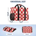 thumbnail image 3 of Large-capacity handheld storage bag Thickened picnic travel bag oversized clothing luggage organizing bag Strawberries Checkered Tablecloth, 3 of 8