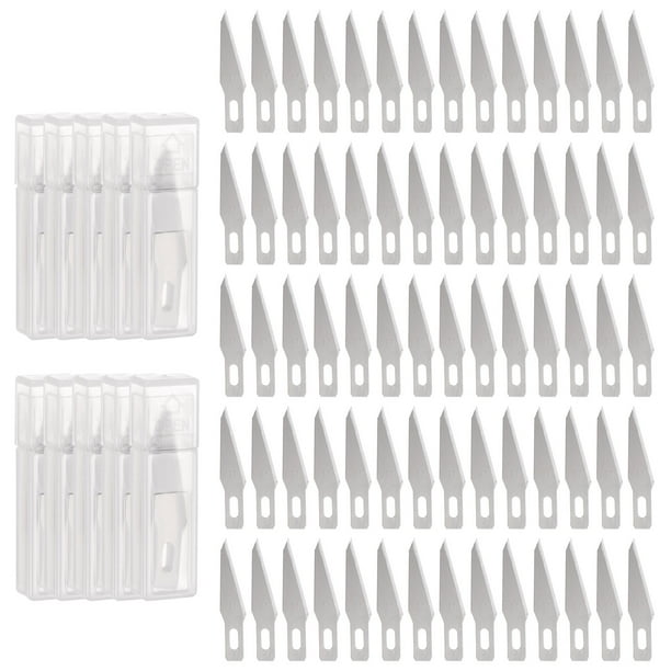 Cuchillas de cuchillo Exacto Uxcell #11 Cuchillas de hobby Recargas de cuchilla Exacto 100 paquetes