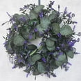 thumbnail image 2 of Lavender Wreath Front , Farmhouse 11"""" Greenery Wreath Farm House Wreath Christmas New Year Wedding kitchen and home Party Decor, 2 of 10