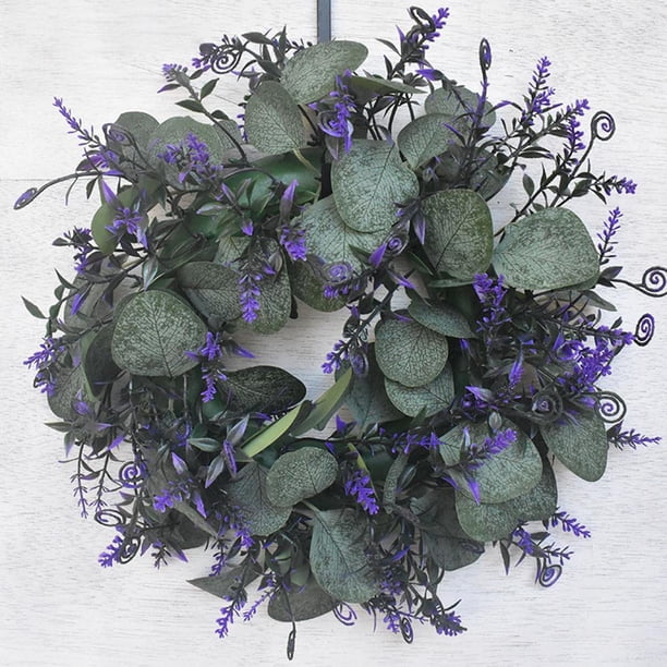 de 11.8 pulgadas pequeña de vegetación para puerta dentera colgante pared ventana año boda decoración del h perfecl Corona para colgar en la puerta de entrada