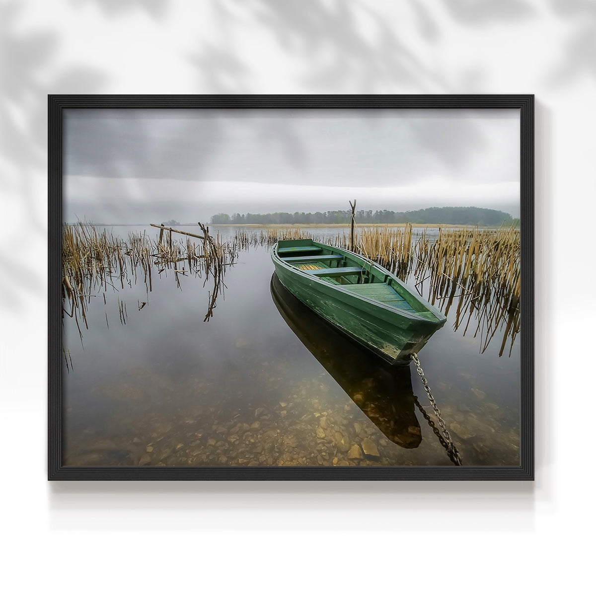 Green One by Mike Calascibetta - Restickable Framed Giclée Print