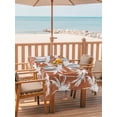 thumbnail image 2 of Outdoor Tablecloth with Umbrella Hole for Patio/Picnic/Party/Camping, Orange Palm Tree Summer Waterproof Table Cloth Rectangle Table Cover Washable, Beach Tropical Botanical Coastal (52"x 70"), 2 of 9
