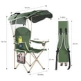 thumbnail image 4 of CozyBox New Upgraded Portable Folding Camping Chair with Canopy Outdoor Camp Tailgate Beach Chair, 4 of 6