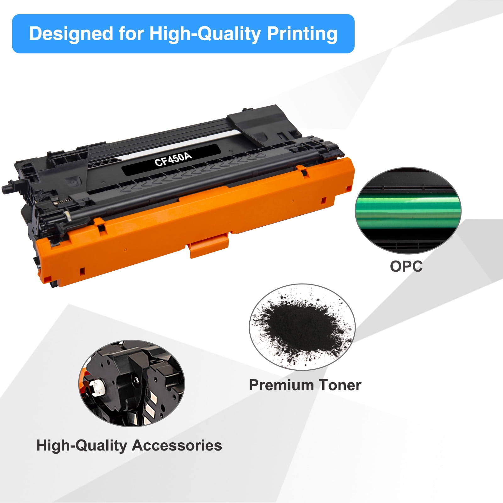 CF450A Tóner Original HP 655A Negro - HP LaserJet M652 M653 M681 M682 CF450A Tóner Original HP 655A Negro - HP LaserJet M652 M653 M681 M682