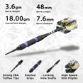 thumbnail image 2 of Viper Black Ice Soft Tip Dart Set, 18 Grams, Purple, 2 of 10