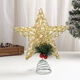 thumbnail image 4 of RBCKVXZ Christmas Tree Topper, Rattan Star Treetop Xmas Tree Decorations with Light, Star Tree Toppers for Indoor Holiday Party Xmas Decorations, 4 of 6