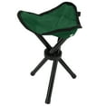thumbnail image 2 of Camping Tripod Stool, Ergonomic Design High Load Bearing Capacity Lightweight Stable Tripod   For Outdoor For Travel Green, 2 of 8
