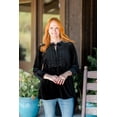 thumbnail image 4 of The Pioneer Woman Embroidered Velvet Empire Waist Top, 4 of 7
