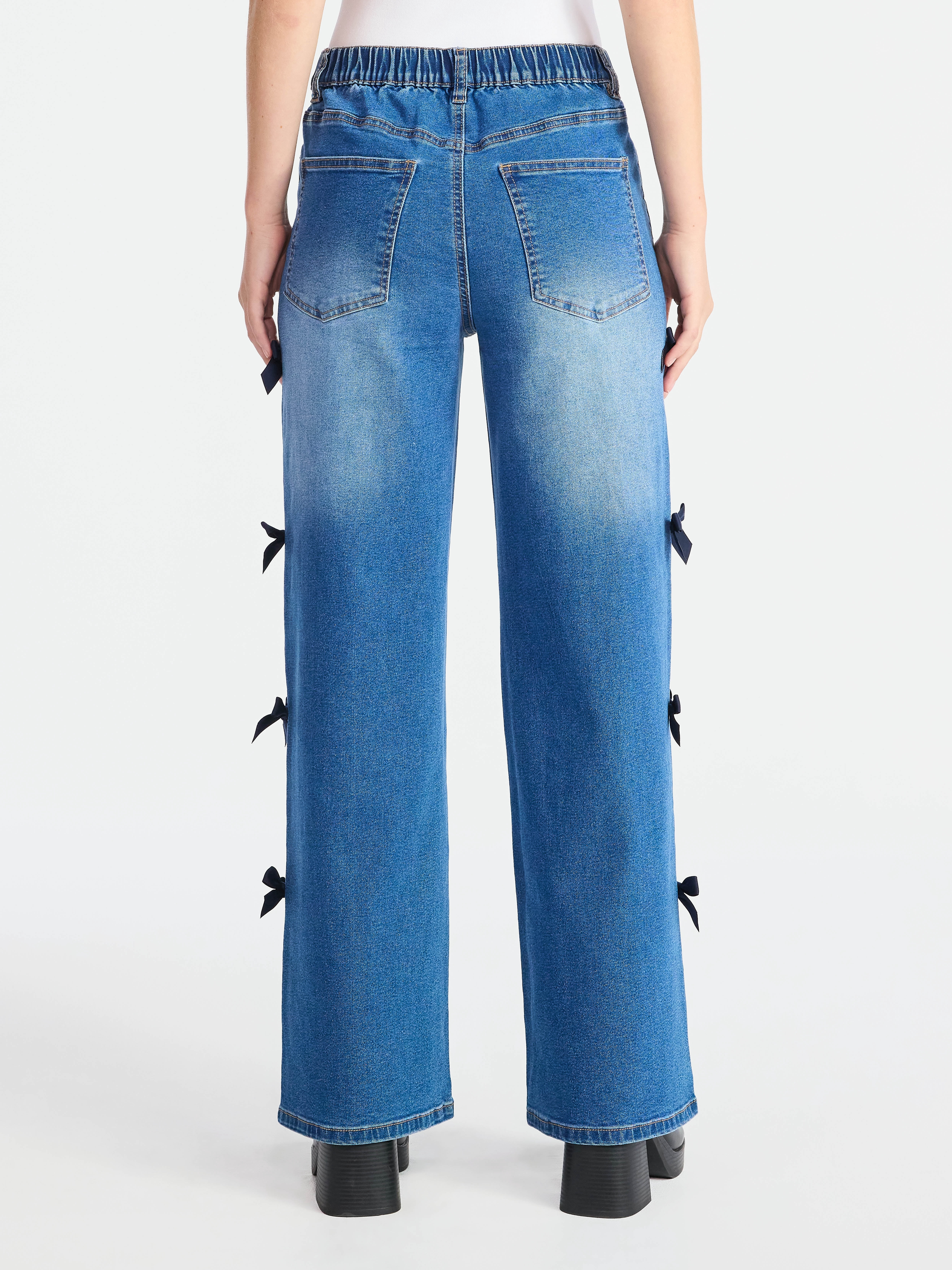 Madden NYC Women's Bow Jeans