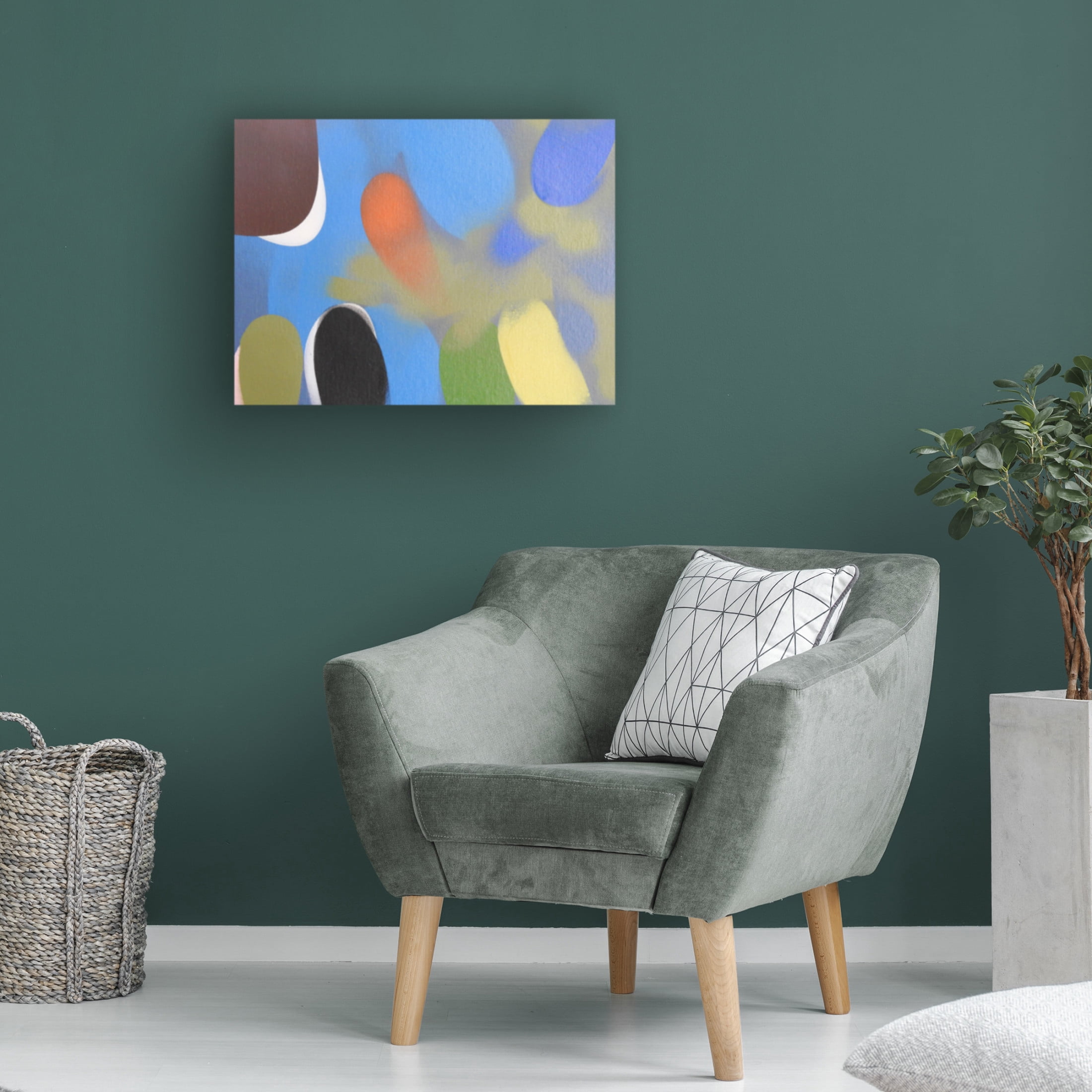 Canvas Wall Art - Gill Miller 'Life 11' Wall Art for Living Room, Bedroom, or Office Décor by Trademark Fine Art - 32 x 24 Inches