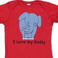 thumbnail image 4 of Inktastic I Love My Daddy Elephant Blue Boys Baby Bodysuit, 4 of 5