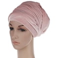thumbnail image 3 of Mantón Elástico Del Turbante de La Bufanda Del de La Cabeza Larga Del para Las Mujeres Rosado Baoblaze Bufanda de turban de terciopelo de las mujeres, 3 of 8