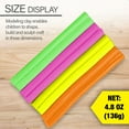 thumbnail image 2 of BAZIC Modeling Clay Sticks 4.8 Oz, 4 Fluorescent Colors, Non-Toxic, 24-Pack, 2 of 7