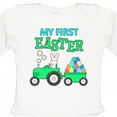thumbnail image 4 of Inktastic My First Easter Bunny and Tractor Boys or Girls Long Sleeve Baby Bodysuit, 4 of 5