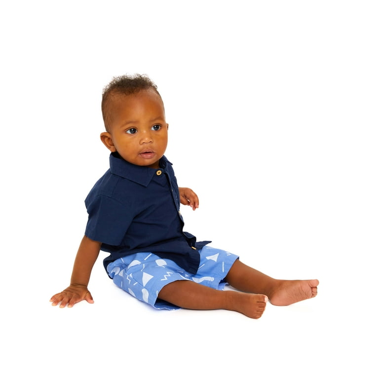 Wonder Nation Toddler Boy's Short Sleeve Set, 2 Piece, Sizes 12 Months - 5T  